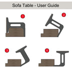 Canapé-lit convertible 3-en-1 noir 52,4 pouces avec système hydraulique et rangement, deux coussins moelleux pour le salon