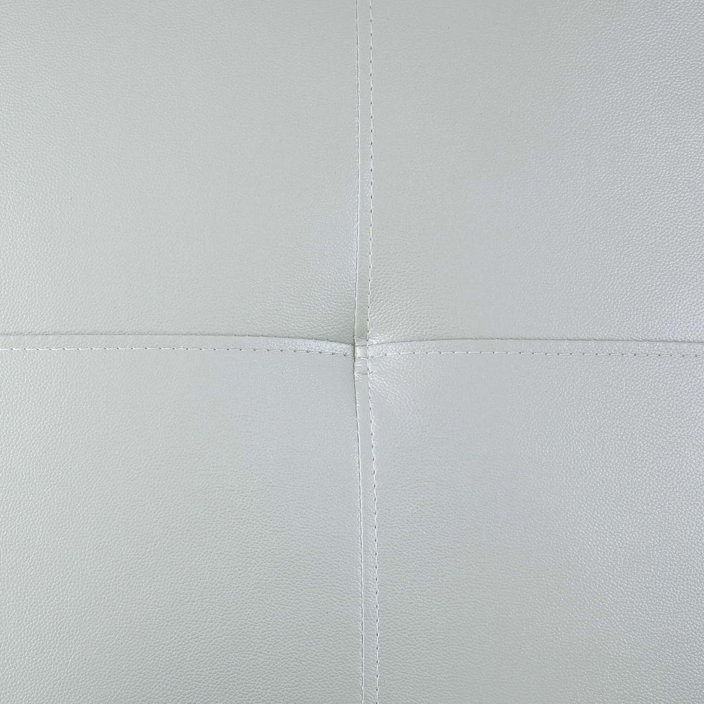 Ensemble de canapés de salon 3 pièces en cuir synthétique semi-PU noir et blanc