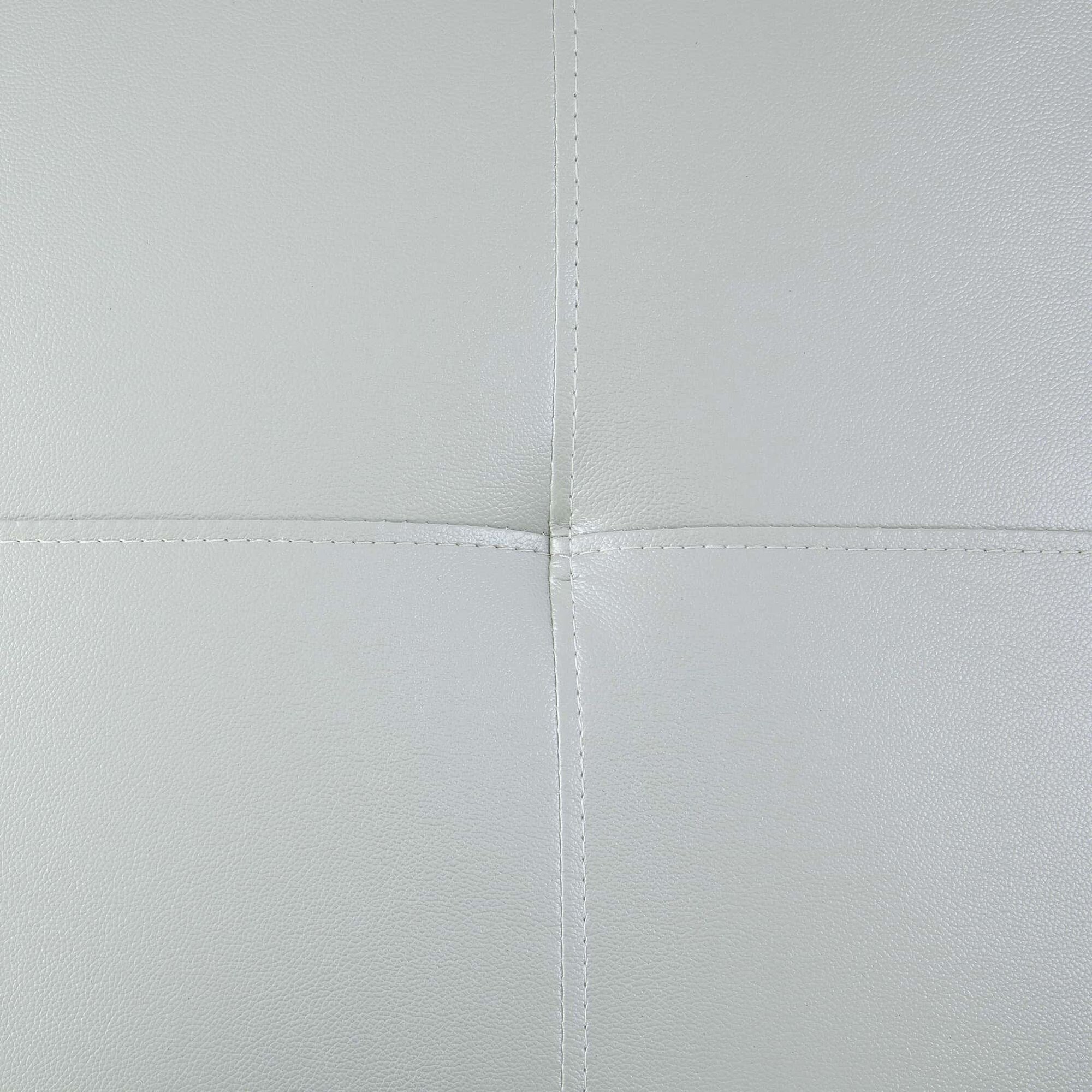 Ensemble de canapés de salon 3 pièces en cuir synthétique semi-PU noir et blanc