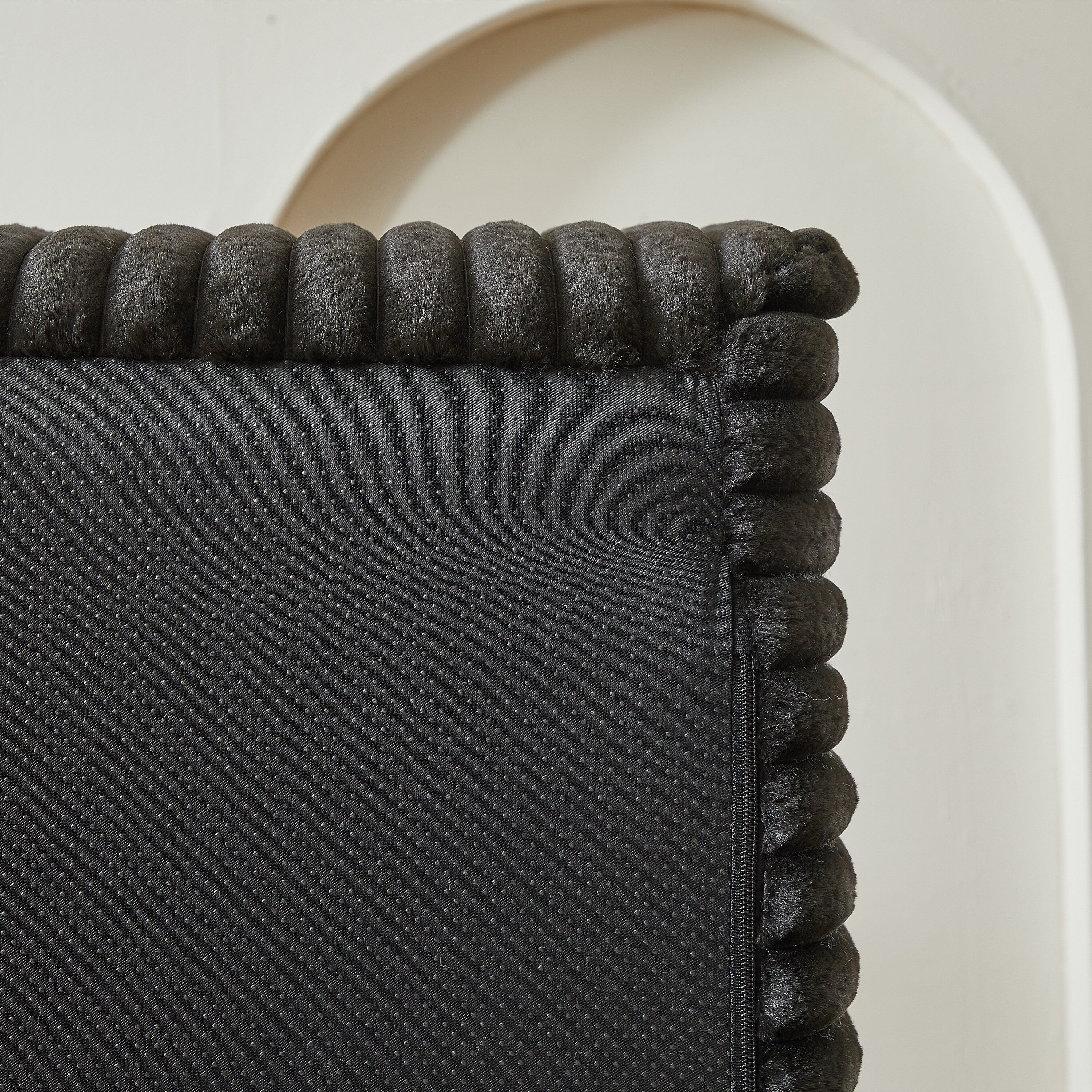 Canapé-lit sectionnel en peluche Black Cloud