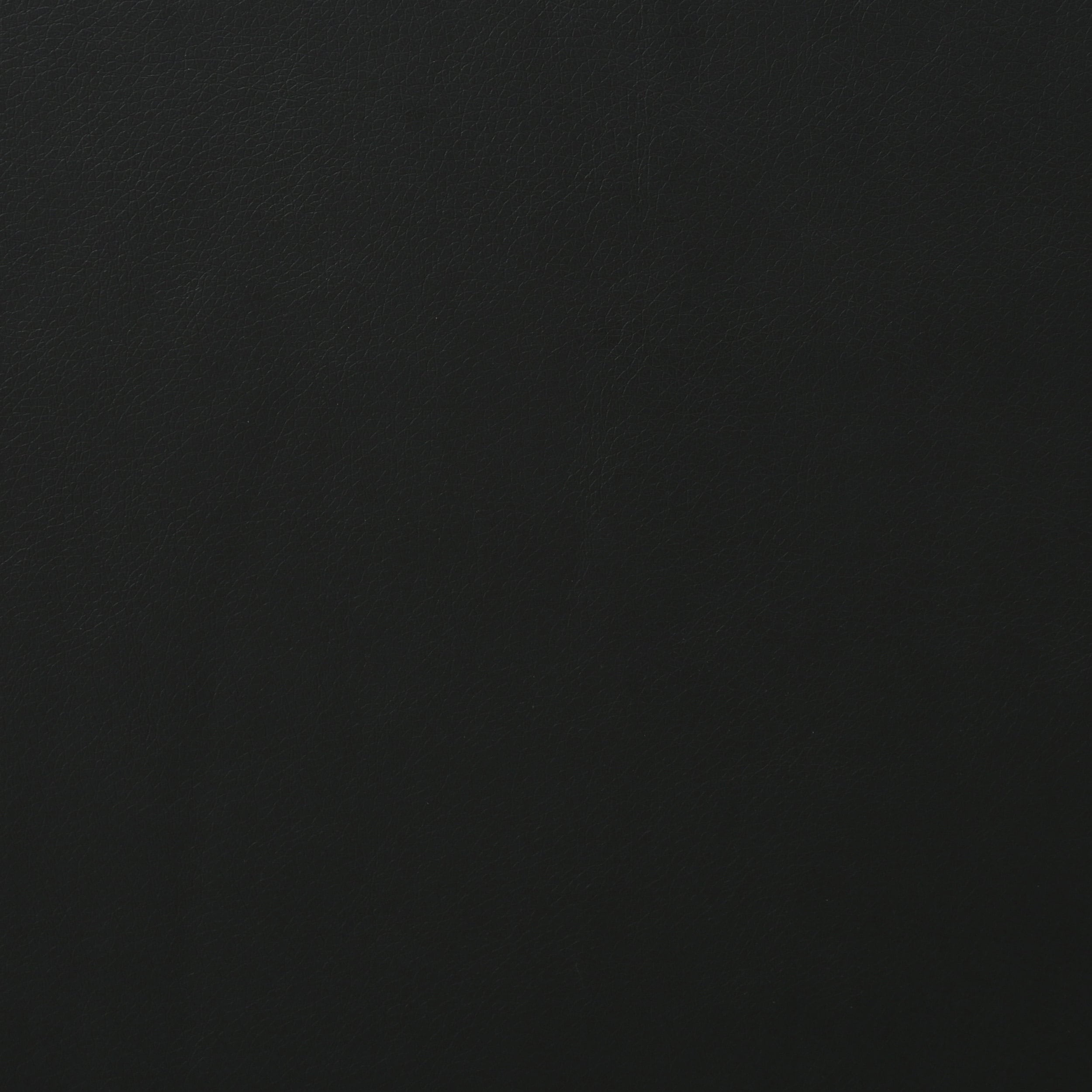 Fauteuil inclinable manuel contemporain noir avec porte-gobelets en acier, cuir synthétique moelleux et inclinaison réglable