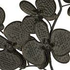 Décoration murale contemporaine en fer noir 46 x 31 x 3