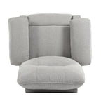Fauteuil inclinable manuel noir avec massage et chauffage, structure robuste en bois massif, tissu confortable