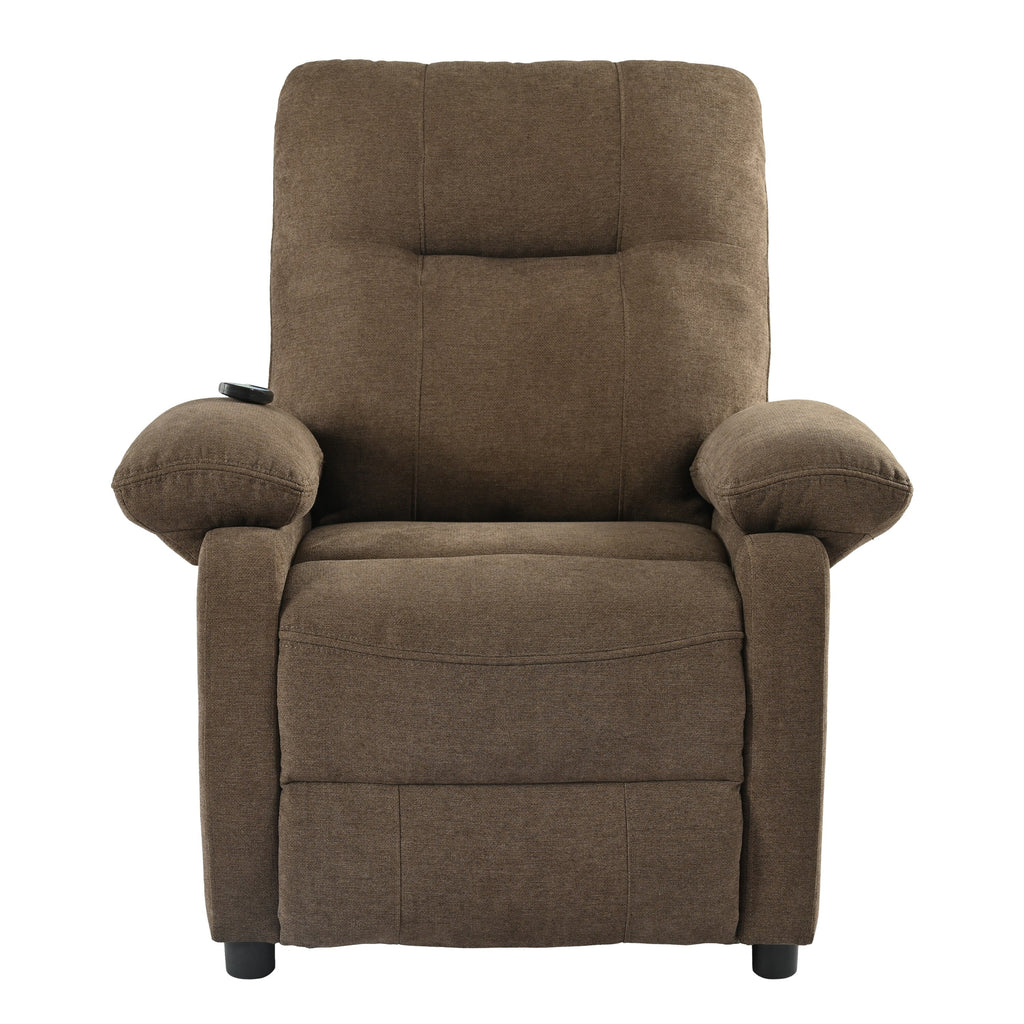 Fauteuil inclinable manuel noir avec massage, chauffage et design portable