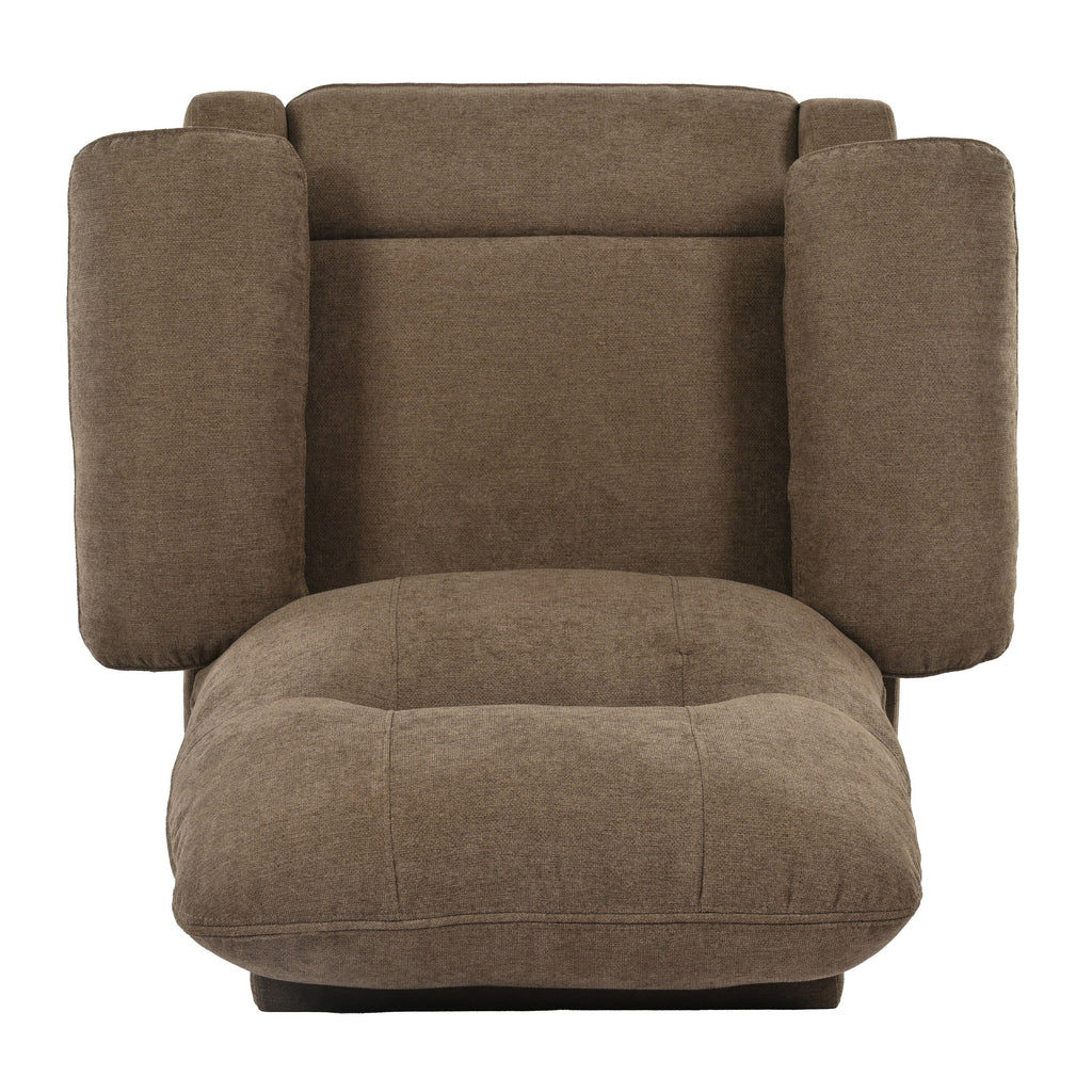 Fauteuil inclinable manuel noir avec massage, chauffage, revêtement en tissu robuste et design portable pour le salon