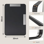 Miroir de salle de bain rectangulaire arrondi avec cadre en alliage d'aluminium noir, pour montage au-dessus du lavabo, à suspendre horizontalement ou verticalement