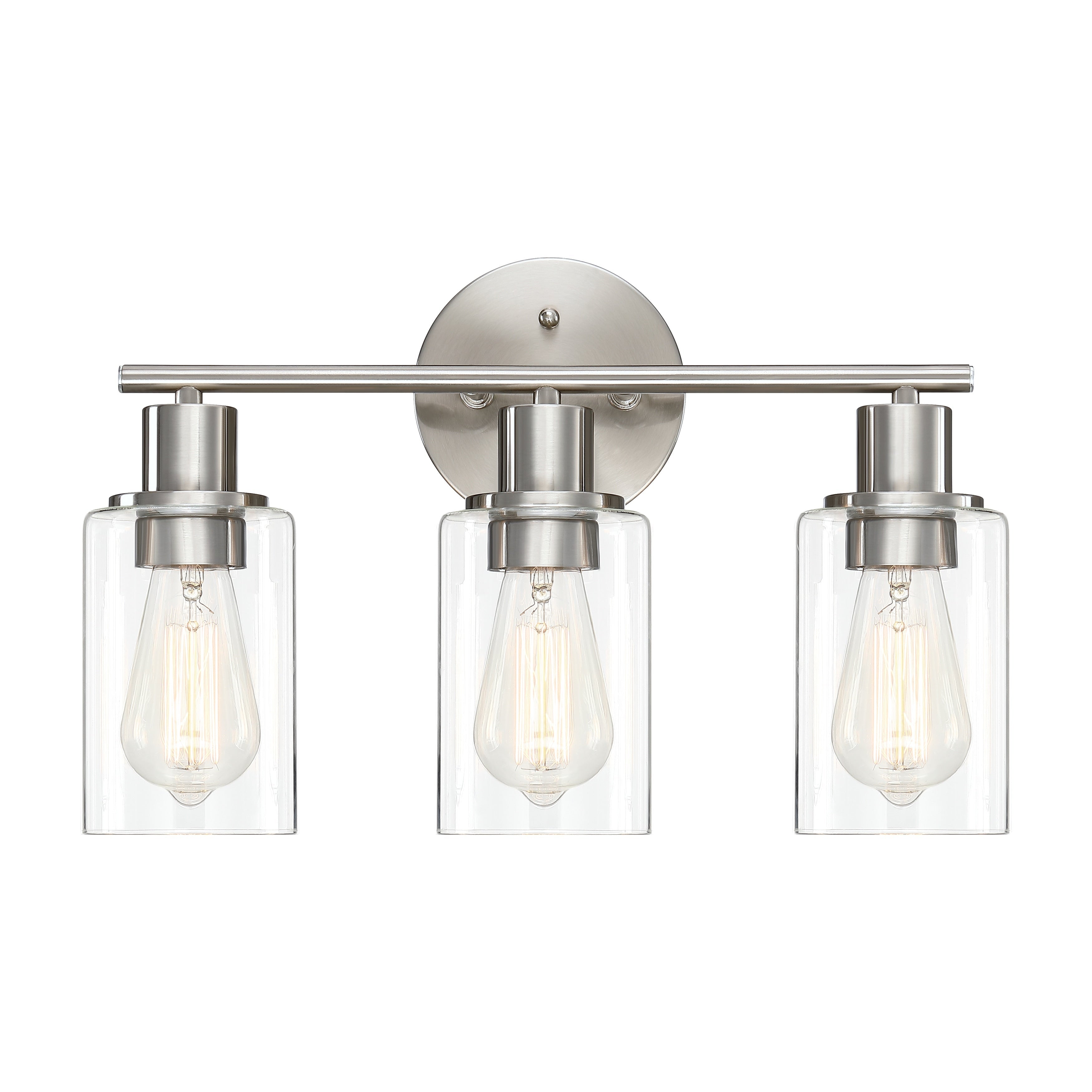 Luminaire de salle de bain à 3 lumières de 17 po, en bronze huilé, pour meuble-lavabo