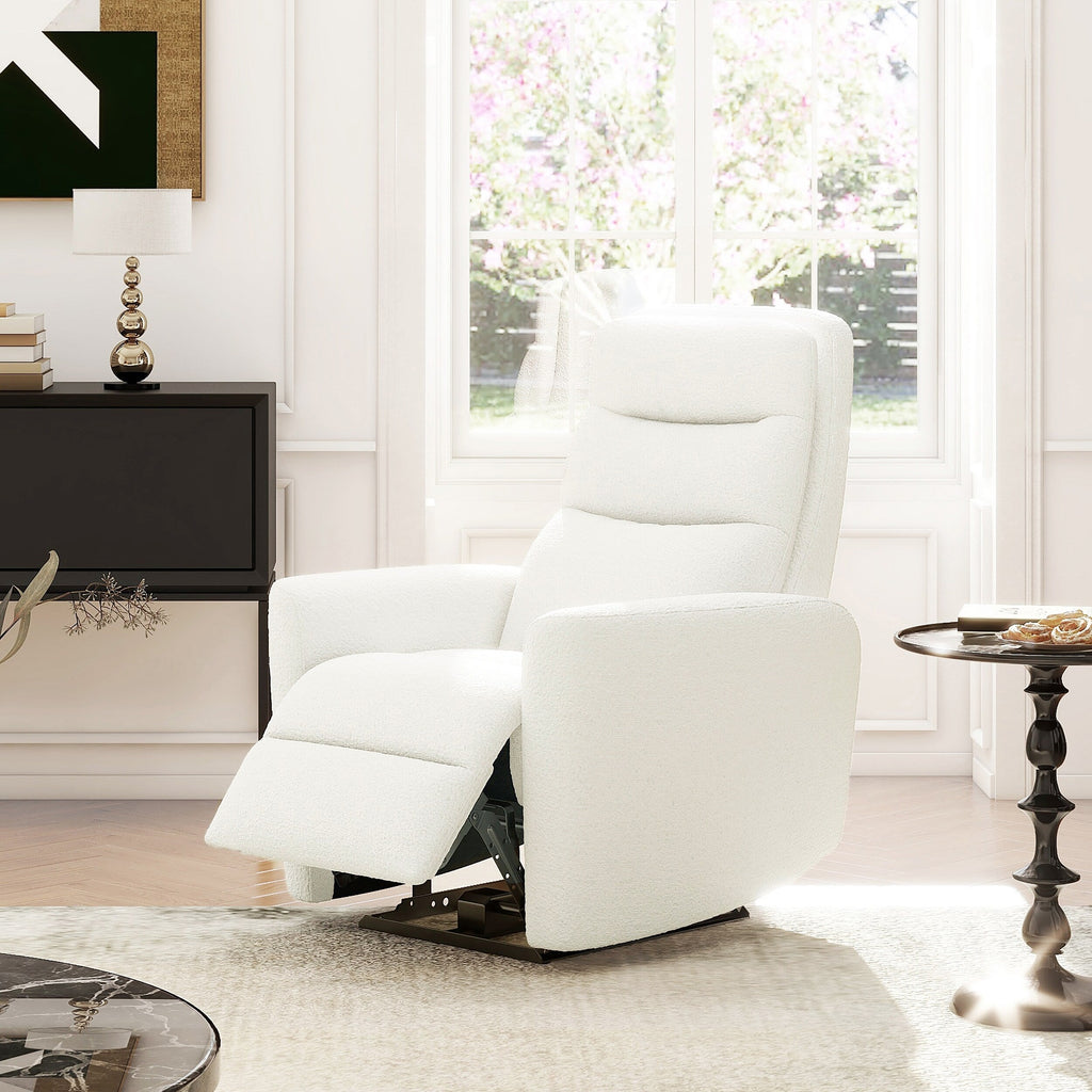 Fauteuil inclinable électrique à dossier haut rembourré Bloomy 35,5 Boucle