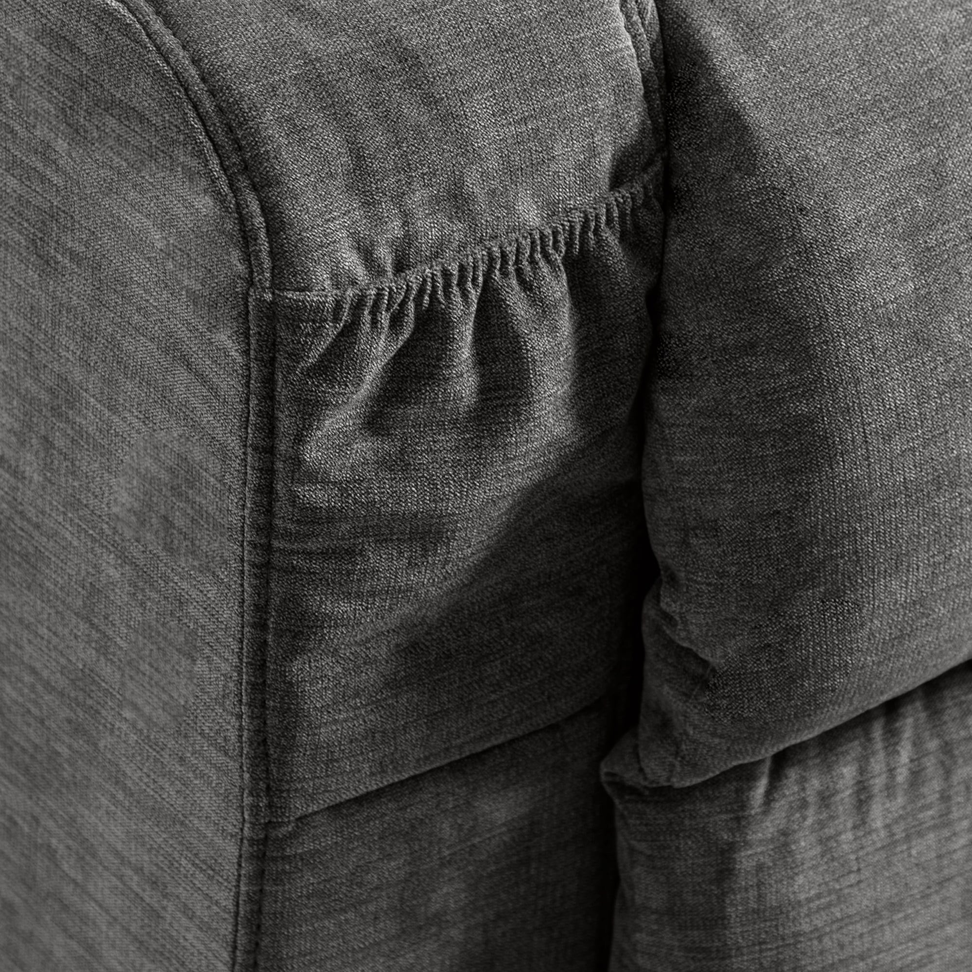 Fauteuil inclinable électrique bleu avec chauffage, massage, positions d'inclinaison infinies, ports USB et poches latérales