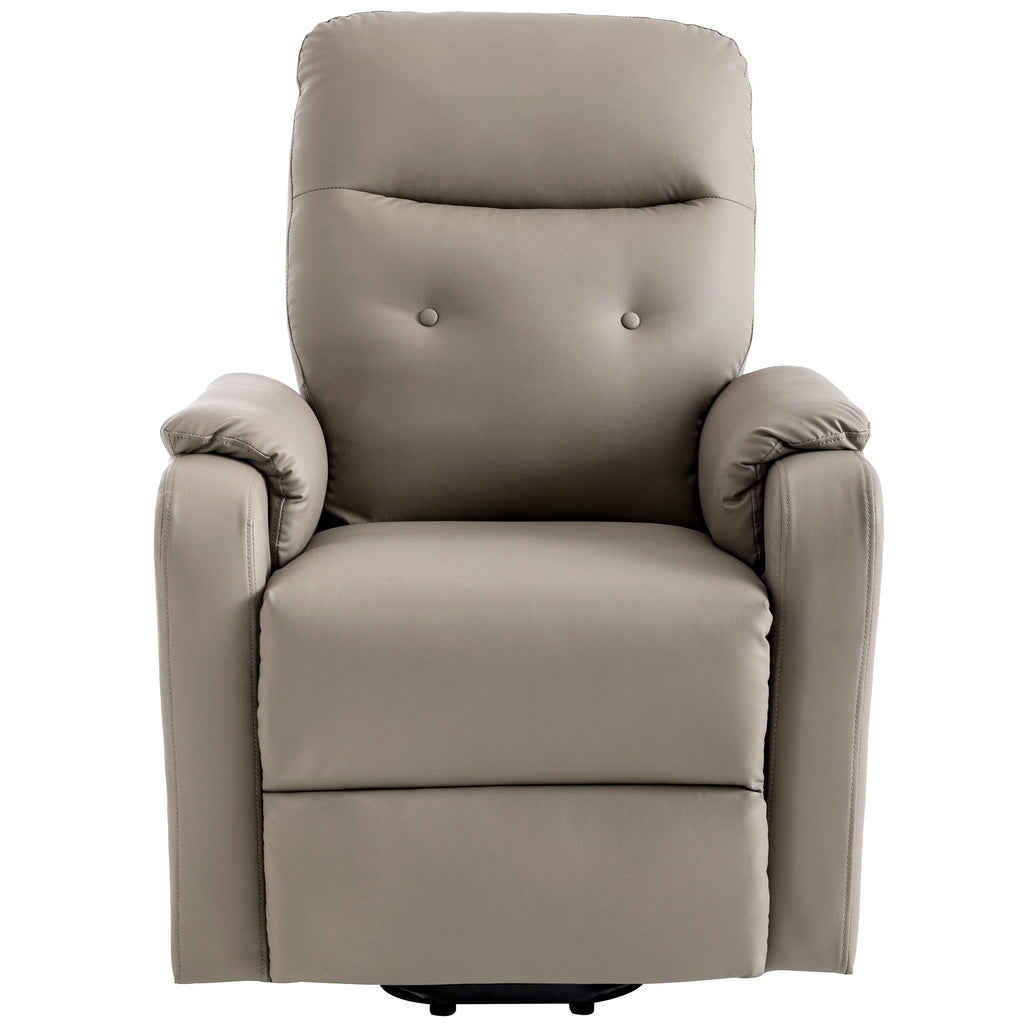 Fauteuil inclinable électrique bleu avec massage et chauffage, poche latérale pratique pour seniors et adultes