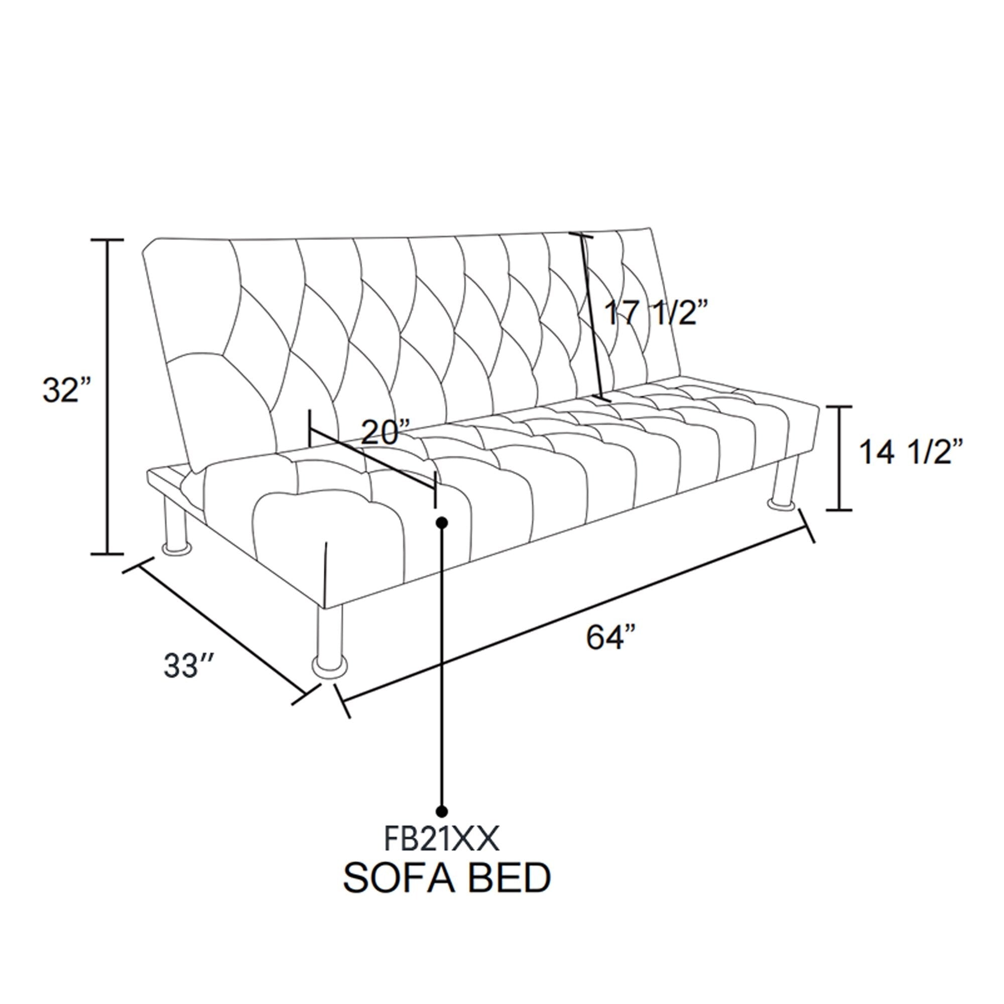 Canapé-lit de salon en lin bleu