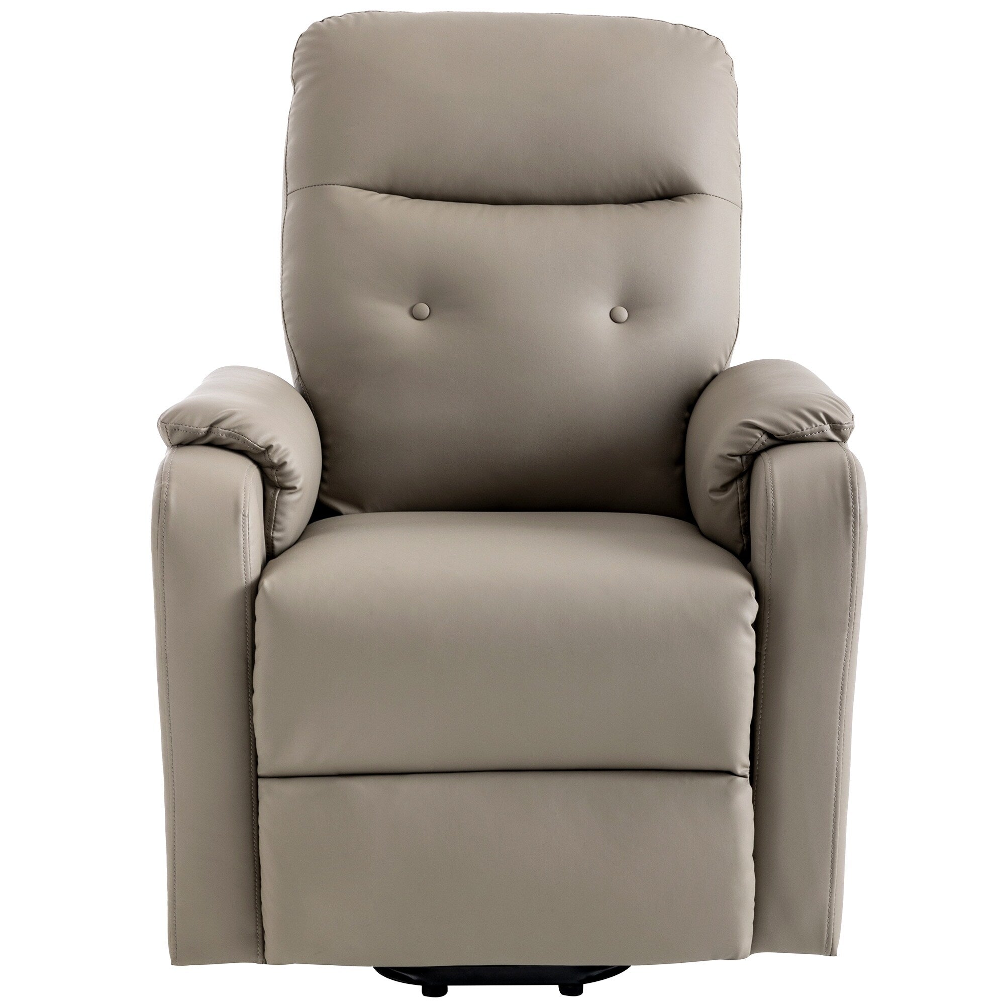 Fauteuil inclinable électrique bleu avec chauffage, massage et poche latérale
