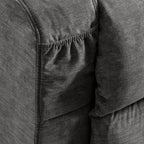 Fauteuil inclinable électrique bleu avec chauffage, massage et ports USB