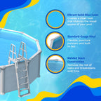 Revêtement de chevauchement rond bleu Blue Wave, calibre standard - 48/54 po