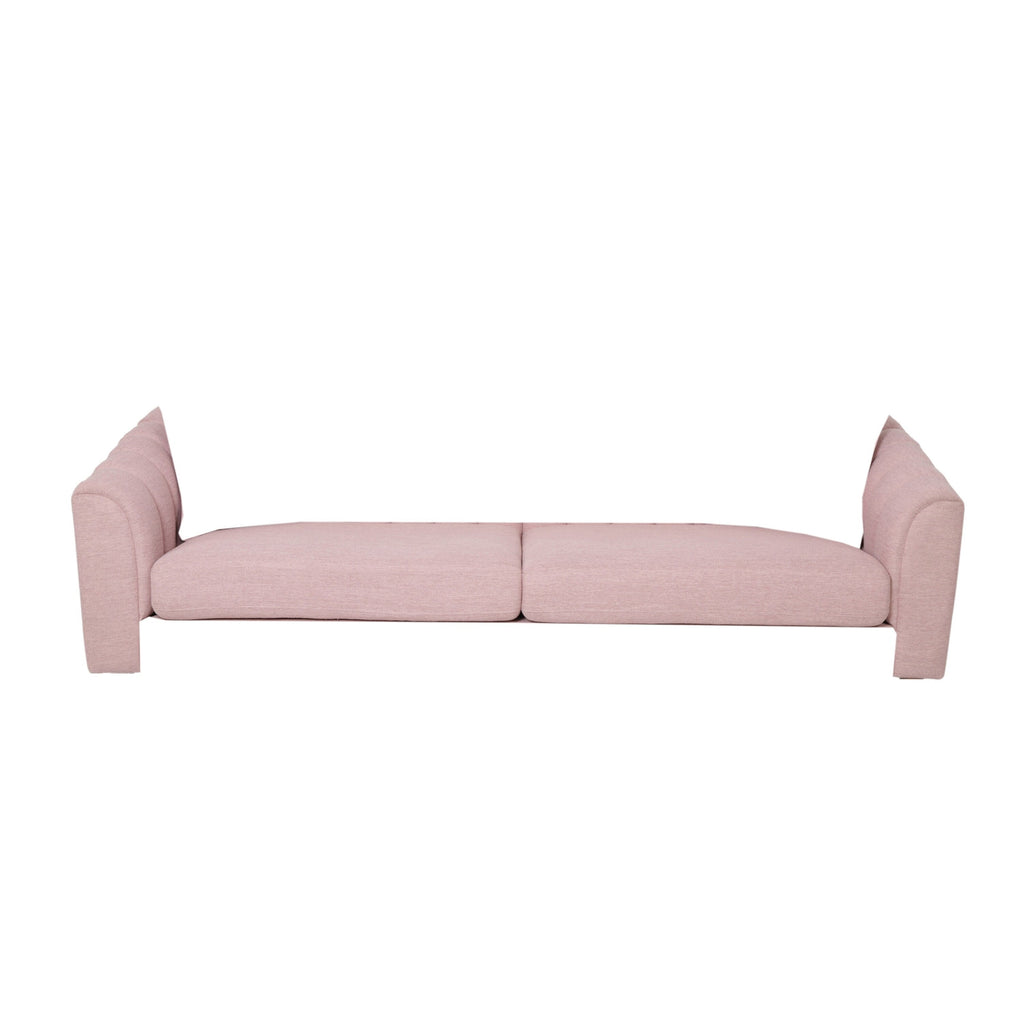 Canapé 3 places Blush Modern 84,5 avec pieds en bois et coussins pour le salon