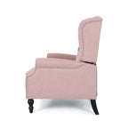 Fauteuil inclinable rembourré surdimensionné Blush avec repose-pieds, dossier capitonné et clous décoratifs