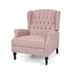 Fauteuil inclinable rembourré surdimensionné Blush avec repose-pieds, dossier capitonné et clous décoratifs