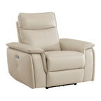 Fauteuil inclinable électrique Blythe en cuir assorti