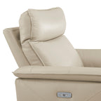 Fauteuil inclinable électrique Blythe en cuir assorti