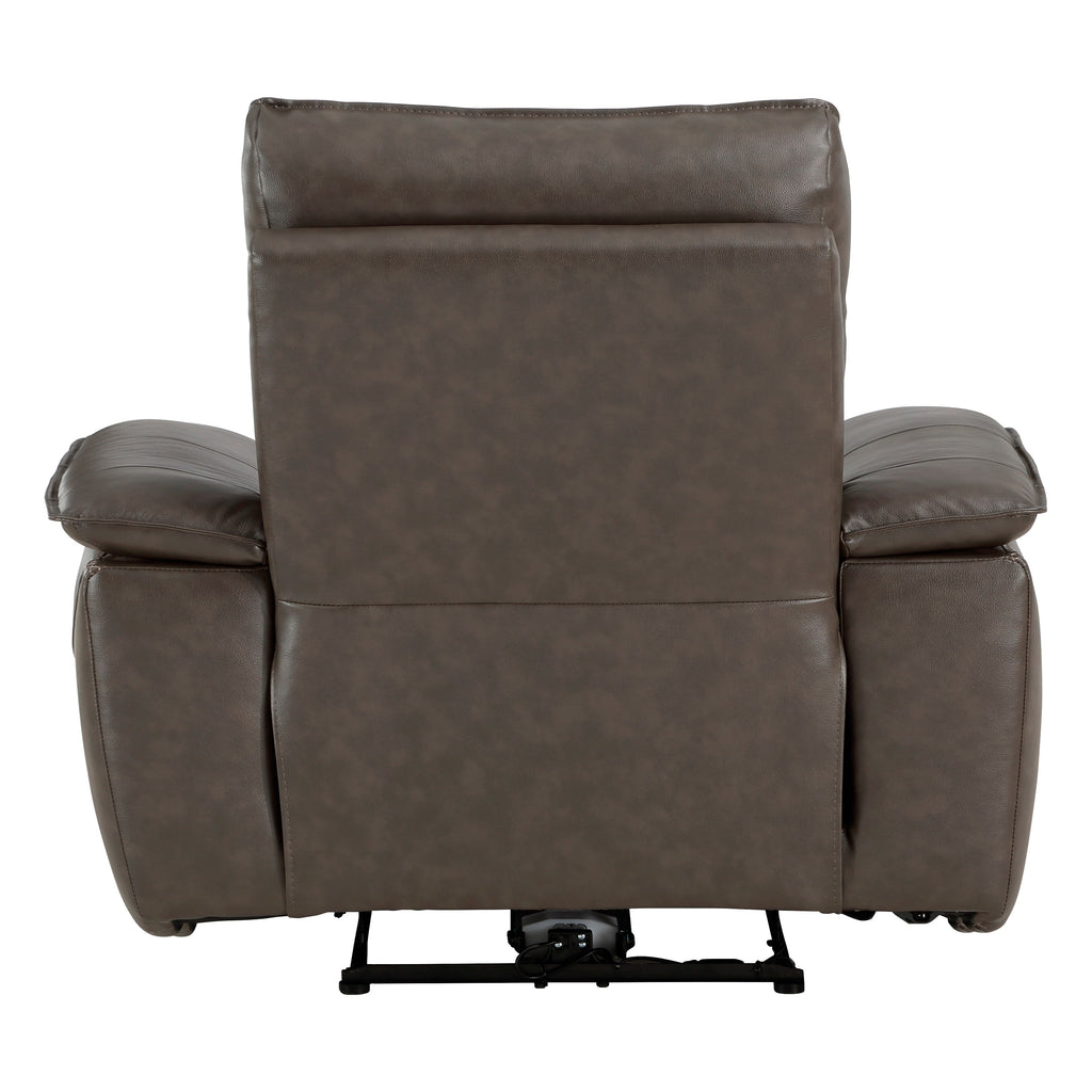 Fauteuil inclinable électrique Blythe en cuir assorti