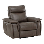Fauteuil inclinable électrique Blythe en cuir assorti