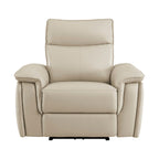 Fauteuil inclinable électrique Blythe en cuir assorti