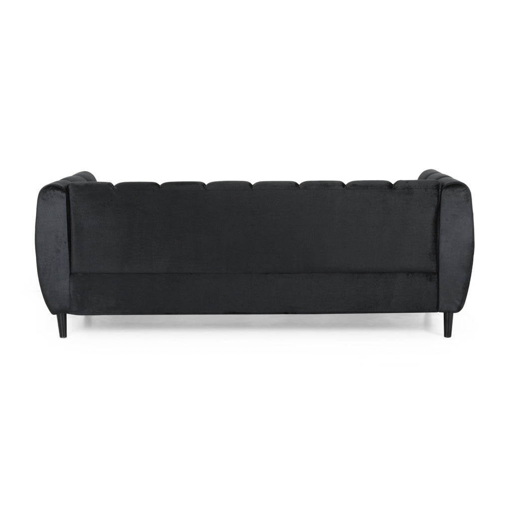 Canapé 3 places Bobran en velours moderne par Christopher Knight Home - 30,00 P x 83,25 L x 30,25 H