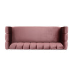 Canapé 3 places Bobran en velours moderne par Christopher Knight Home - 30,00 P x 83,25 L x 30,25 H