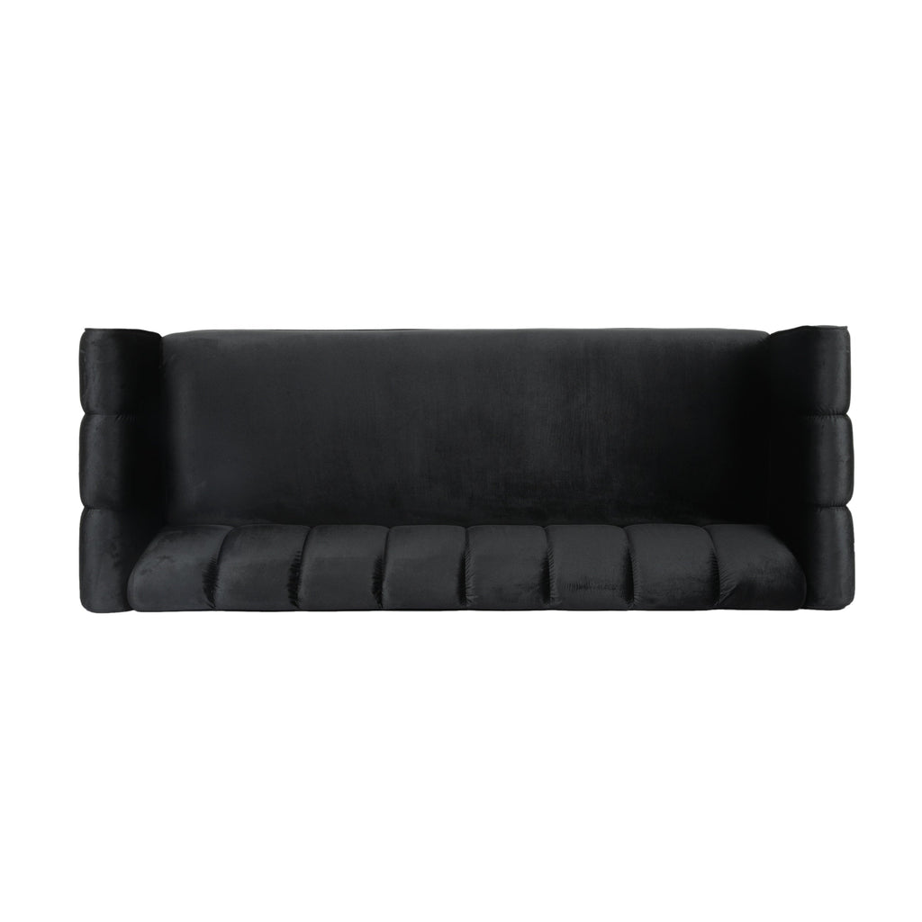 Canapé 3 places Bobran en velours moderne par Christopher Knight Home - 30,00 P x 83,25 L x 30,25 H