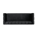 Canapé 3 places Bobran en velours moderne par Christopher Knight Home - 30,00 P x 83,25 L x 30,25 H