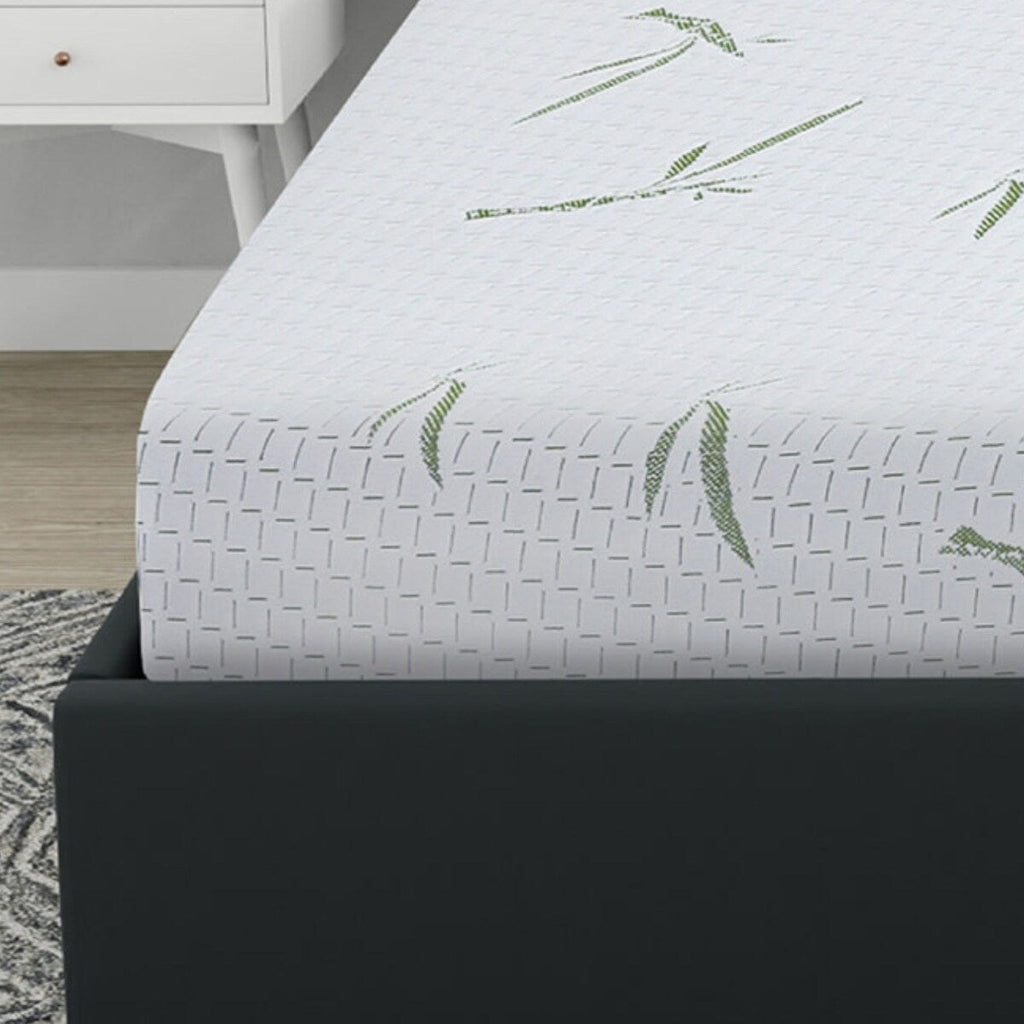 Matelas Bodipedic Naturals double couche en mousse à mémoire de forme de 10 pouces avec housse en rayonne de bambou