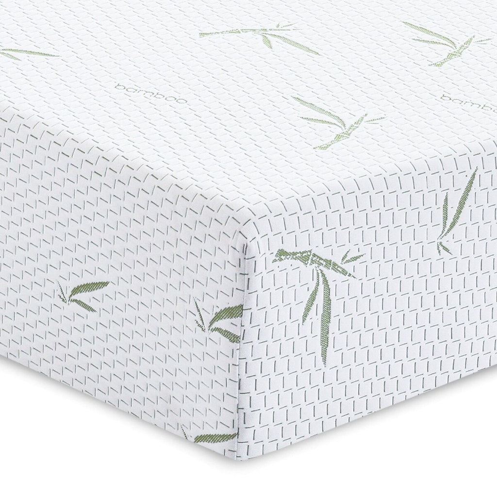 Matelas Bodipedic Naturals double couche en mousse à mémoire de forme de 10 pouces avec housse en rayonne de bambou