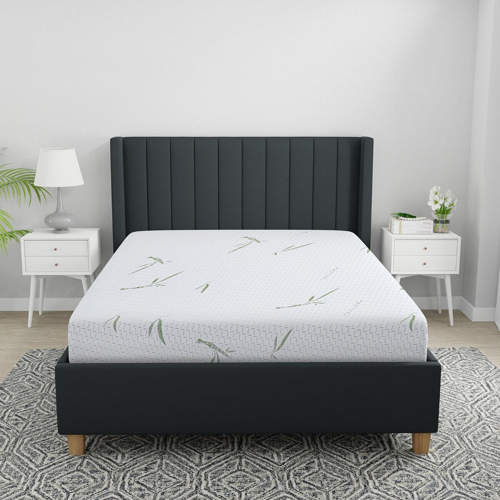 Matelas Bodipedic Naturals double couche en mousse à mémoire de forme de 10 pouces avec housse en rayonne de bambou
