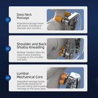 Fauteuil de massage corporel à gravité zéro, 20 airbags, chauffage, télécommande LCD, 8 rouleaux, 5 modes et techniques de massage