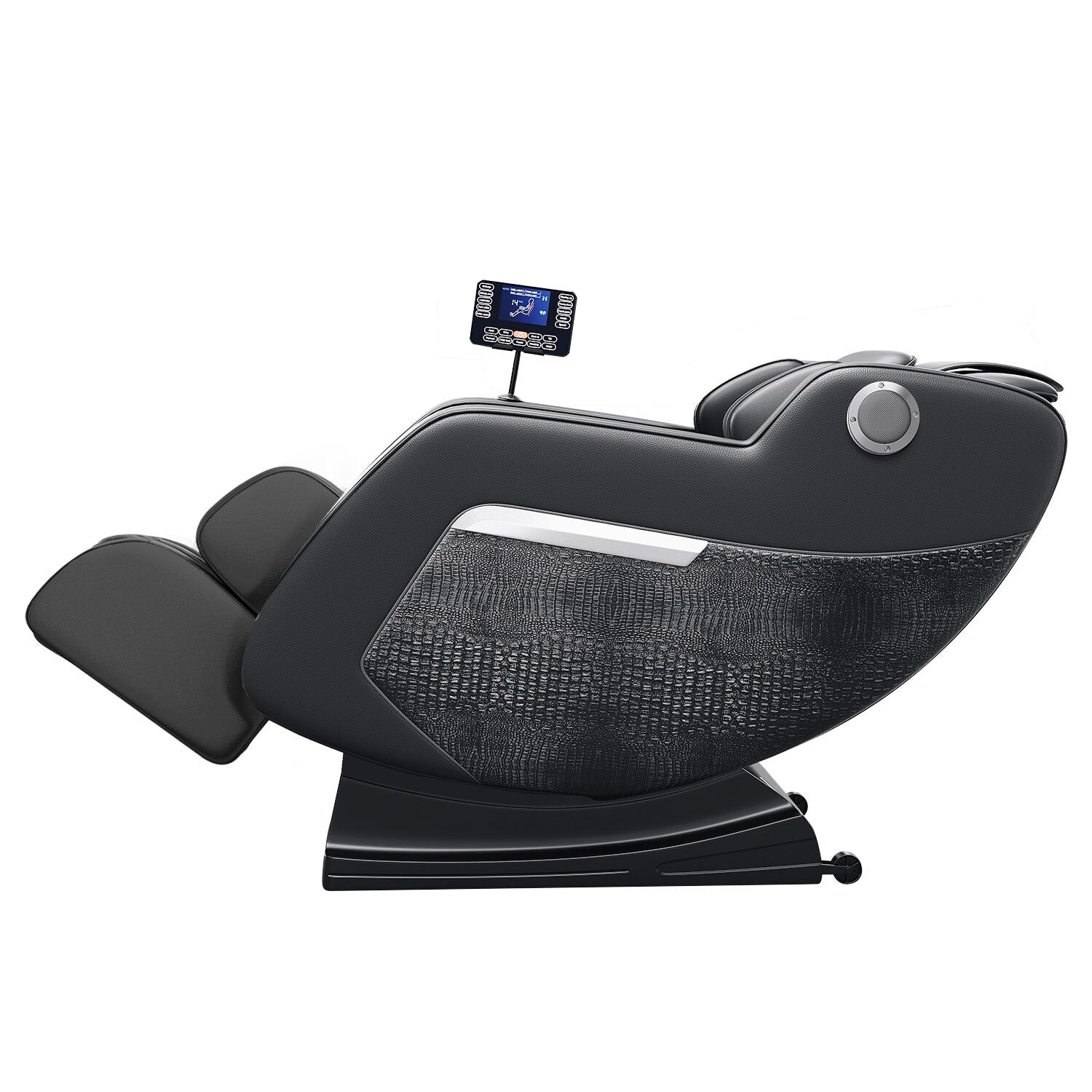 Fauteuil de massage corporel à gravité zéro, 20 airbags, chauffage, télécommande LCD, 8 rouleaux, 5 modes et techniques de massage