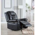 Fauteuil inclinable en cuir reconstitué