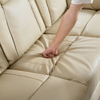 Fauteuil inclinable en cuir reconstitué