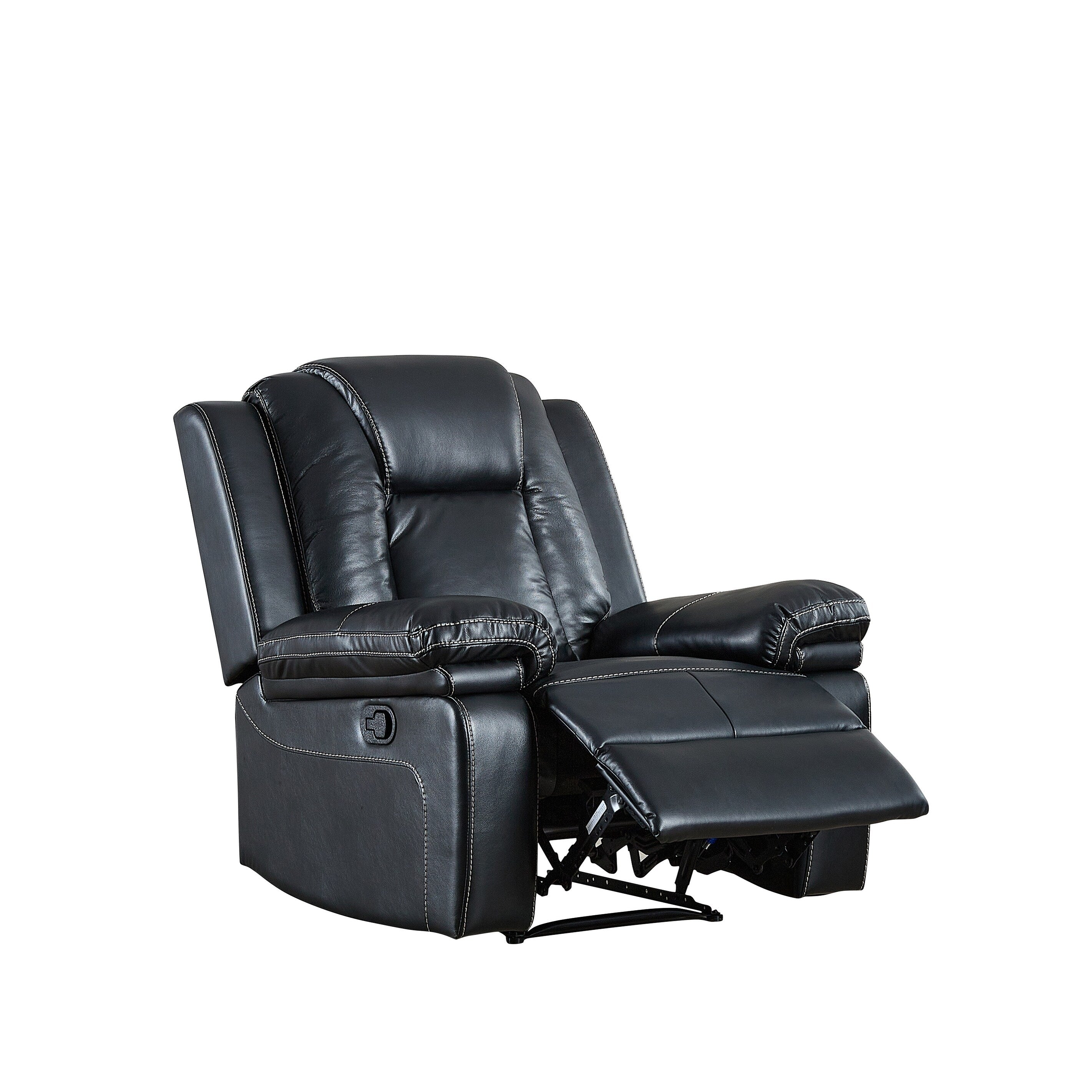 Fauteuil inclinable en cuir reconstitué