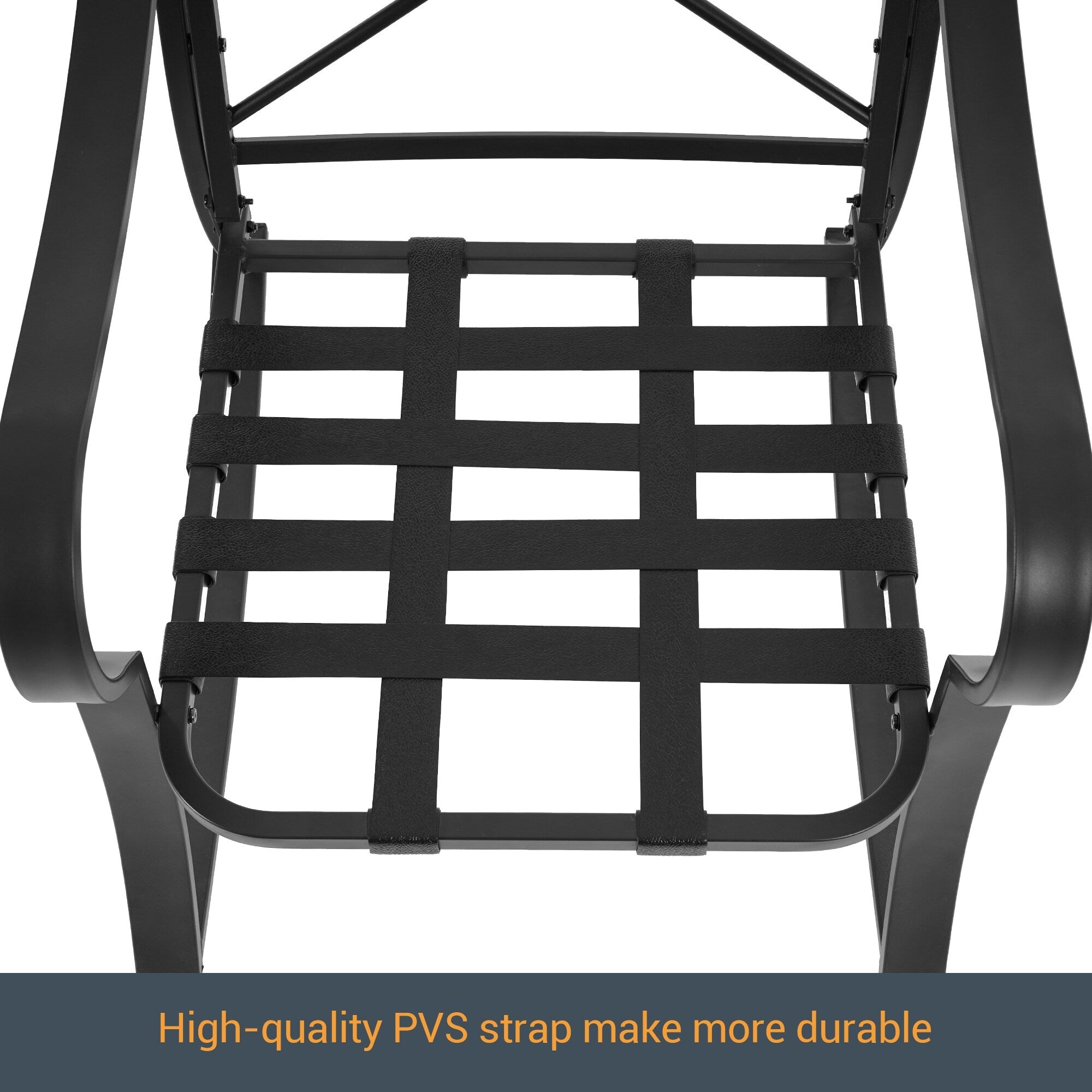 Ensemble de bistrot d'extérieur Bonosuki 3 pièces avec chaises à bascule et table d'appoint