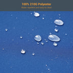 Ensemble de bistrot d'extérieur Bonosuki 3 pièces avec chaises à bascule et table d'appoint