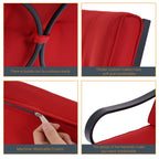 Ensemble de bistrot d'extérieur Bonosuki 3 pièces avec chaises à bascule et table d'appoint