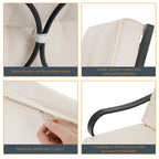 Ensemble de bistrot d'extérieur Bonosuki 3 pièces avec chaises à bascule et table d'appoint