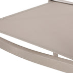 Ensemble de salle à manger d'extérieur moderne Boris 4 places en aluminium avec plateau en imitation bois par Christopher Knight Home