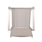 Ensemble de salle à manger d'extérieur moderne Boris 4 places en aluminium avec plateau en imitation bois par Christopher Knight Home