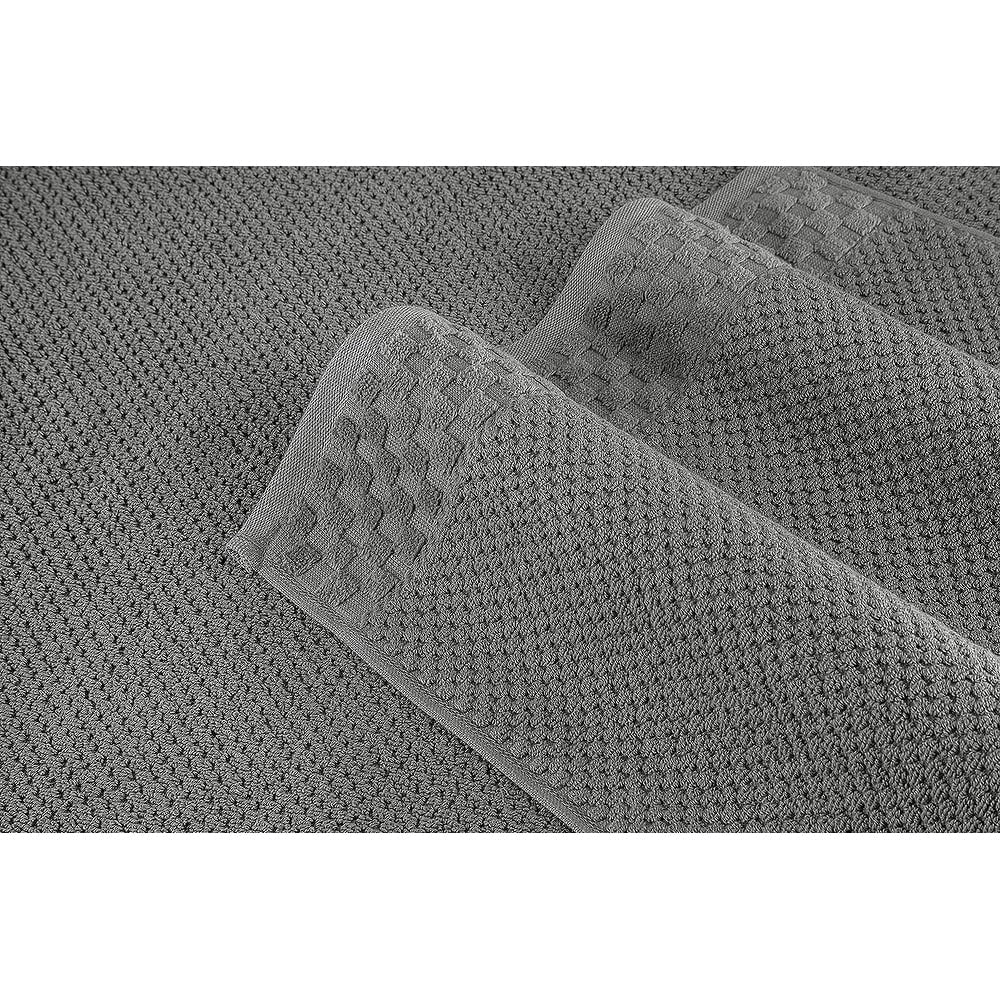 Collection de serviettes Boston en coton turc, luxueuses et douces, 2 grandes serviettes de bain, 2 débarbouillettes et 2 essuie-mains (lot de 6)