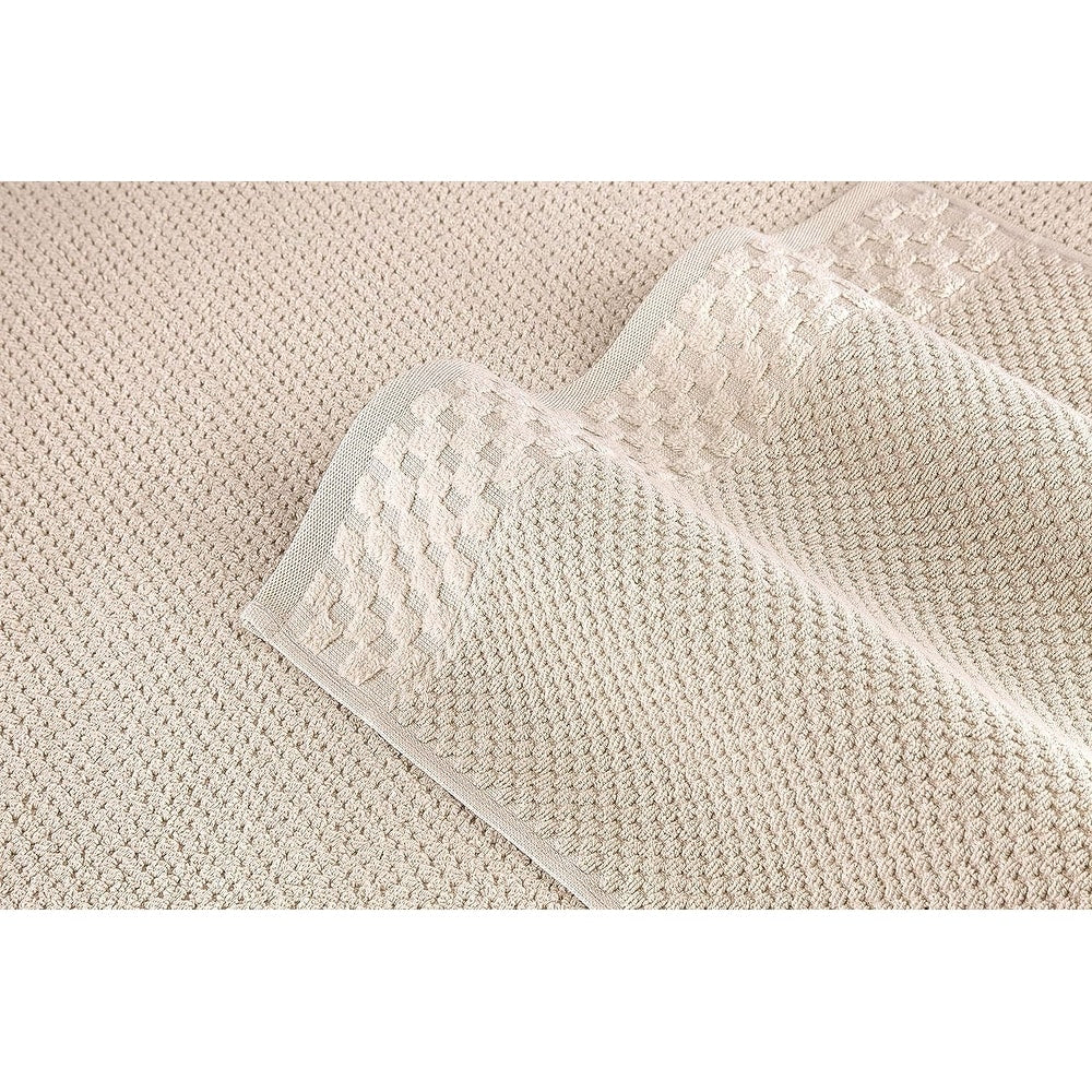 Collection de serviettes Boston en coton turc, luxueuses et douces, 2 grandes serviettes de bain, 2 débarbouillettes et 2 essuie-mains (lot de 6)