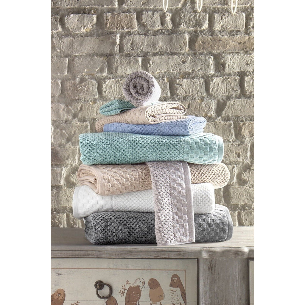 Collection de serviettes Boston en coton turc, luxueuses et douces, 2 grandes serviettes de bain, 2 débarbouillettes et 2 essuie-mains (lot de 6)
