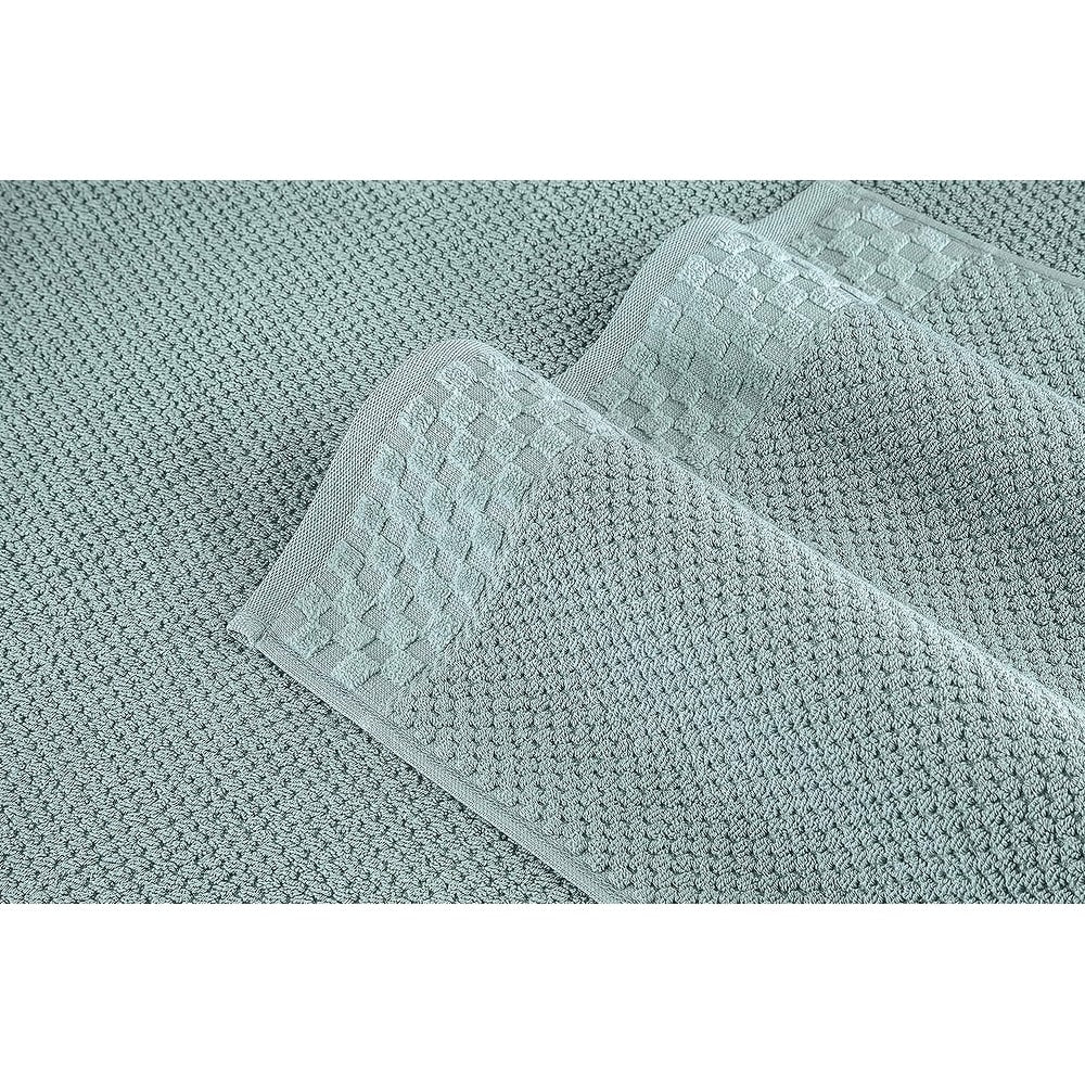 Collection de serviettes Boston en coton turc, luxueuses et douces, 2 grandes serviettes de bain, 2 débarbouillettes et 2 essuie-mains (lot de 6)