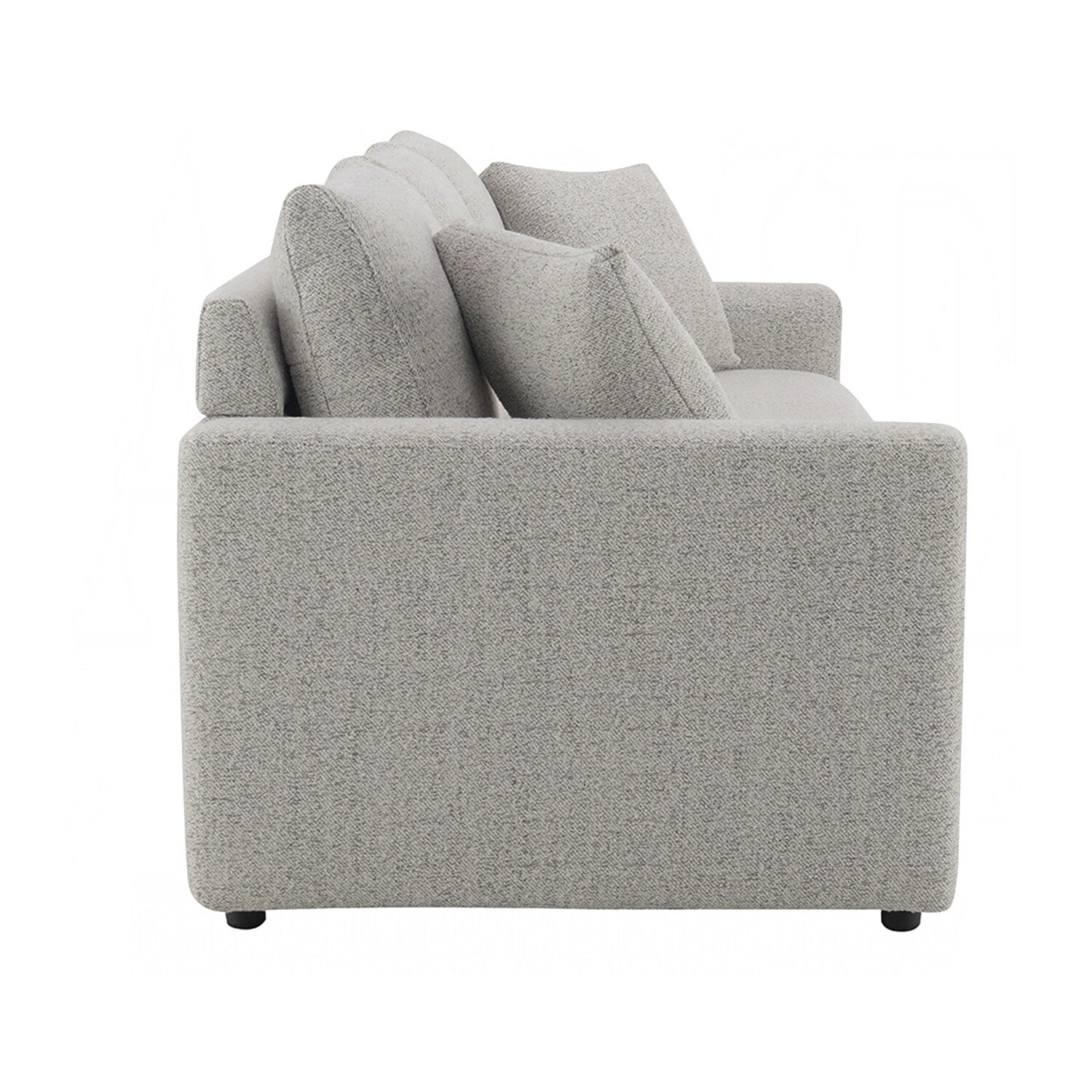 Canapé-lit gigogne en tissu bouclé gris