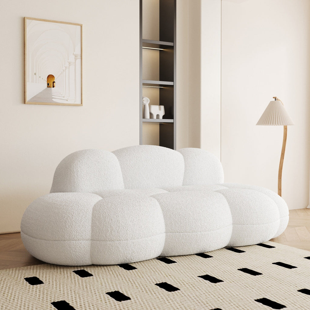 Canapé Cloud rembourré Boucle, canapé de sol moderne sans cadre